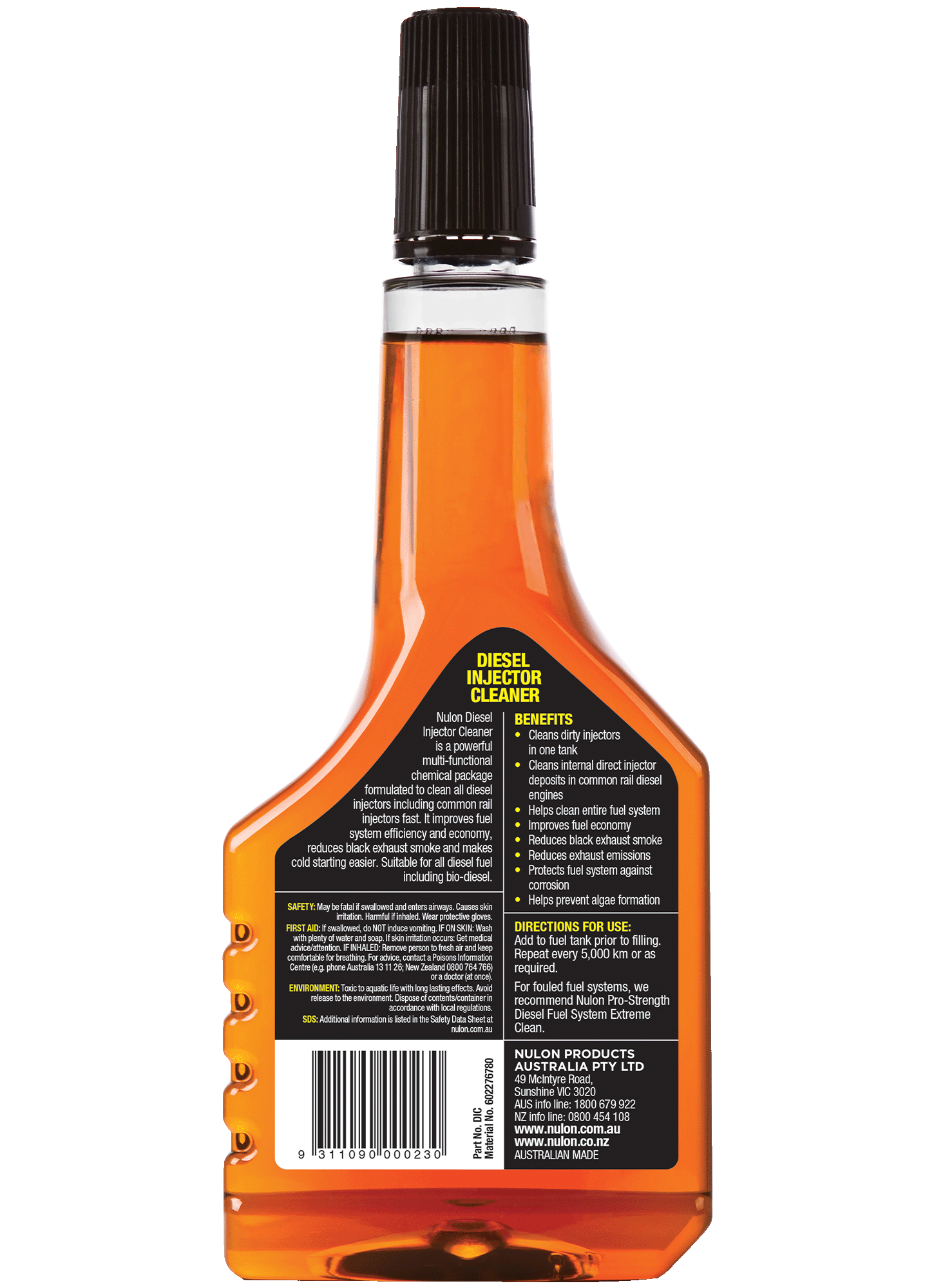 Diesel Injector Cleaner DIC_rear